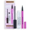 Revolution Make Up „Makeup Revolution London Eye &amp; Brow Icons“ dovanų rinkinys: antakių gelis ir antakių pomada, rinkinys moterims (antakiams skirti klijai 3 ml + skystas akių kontūro pieštukas 0,5 ml)