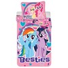 Patalynė bawełniana 140x200 Kucyki Pony My Little rózowa 7079 poszewka 70x90 dziecięca besties
