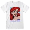 Marškinėliai su trumpomis rankovėmis The Little Mermaid Mermaid Vibes Balta Abiejų lyčių