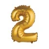 GoDan Balon foliowy Cyfra2 auksinė mat 35cm BC-AZL2 08828
