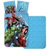 Mėlynas patalynės komplektas „Avengers“ 140–200 cm, 70–90 cm