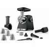 Bosch MFWS640B Serija 6, Mėsmalė, MultiPower, 2100 W, Juoda, sidabrinė metalo