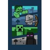 Kocyk polarowy 100x150 Minecraft 2022 Mobs and Shadows pled dziecięcy JF 02