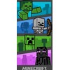 Rankšluostis Ręcznik plażowy 70x140 Minecraft Adventure is an pilka bawełniany frotte dziecięcy