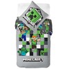 Minecraft pilkas patalynės komplektas 135–200 cm, 80–80 cm