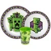 „Minecraft The Movie“ vakarienės rinkinys, mikroplastiko, puodelis 260 ml