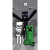 Minecraft vonios rankšluostis, paplūdimio rankšluostis Mob Attack 70*140cm