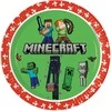 Procos GoDan Minecraft popierinės lėkštės 23cm 8vnt