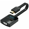 Vention 74345 kabelio adapteris 0,15 m VGA (D-Sub) HDMI A tipo (standartinis) juodas