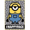 Minions Happy Face poliarinė antklodė 100x150 cm