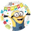 Minions Hooray popierinės lėkštės, 8 vnt., 23 cm