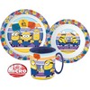 Minions pietų rinkinys, mikroplastiko rinkinys su puodeliu 350 ml