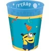 Minions The Rise of Gru mikro aukščiausios kokybės plastikinių puodelių rinkinys 4 vnt. po 250 ml