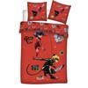 „Miraculous Ladybug Battle“ patalynės komplektas 140–200 cm, 63–63 cm mikropluošto