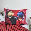 Patalynė bawełniana 140x200 Biedronka i Juodas Kot Ladybug Miraculous raudona w juoda kropki JF24