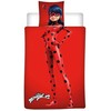 „Miraculous Ladybug“ patalynės užvalkalas 140–200 cm, 65–65 cm