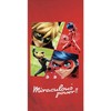 „Miraculous Ladybug Power“ vonios rankšluostis, paplūdimio rankšluostis 70x140cm (greitai džiūstantis)