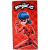 „Miraculous Ladybug“ raudonas vonios rankšluostis, paplūdimio rankšluostis 70x140cm