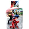 „Miraculous Ladybug Street“ patalynės užvalkalas 140–200 cm, 70–90 cm mikropluošto