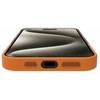 Dėklas Celly Magdual MagSafe-kompatibelt skal iPhone 16 Oranžinis + Transparent