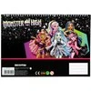 „Monster High Crew“ A/4 spiralinė eskizų knygelė su 40 puslapių ir lipdukais