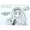 „Monster High Crew“ A/4 spiralinė eskizų knygelė su 40 puslapių ir lipdukais
