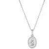Amen Sidabrinis children´s pakabukas Angel with zircons Angels CLANSMBB (chain, pendant)