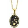 Moteriškas pakabukas CO88 Collection 8CN-26134 Auksinis Juoda