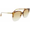 Akiniai VICTORIA BECKHAM VB617S-222. Akiniai przeciwsłoneczne, Kolor ruda havana. Kobieta.