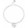 Guess Žavinga plieninė apyrankė su širdele „Crazy In Love“ JUBB05217JWRH