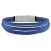 Guess Malibu Mėlyna odinė apyrankė JUMB01345JWSTJBT/U