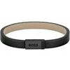 Hugo Boss Jace 1580337 modern juodas leather bracelet
