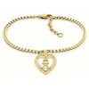 Tommy Hilfiger Stilinga paauksuota monograminė širdies apyrankė 2780921