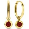 Moteriški auskarai CO88 Collection 8CE-70484 Auksinis Raudona