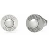Guess Plieniniai auskarai su dirbtiniu perlu Edgy Styles JUME04067JWSTWIT/U