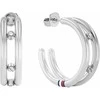 Tommy Hilfiger Nesenstantys plieniniai auskarai su lanku 2780614