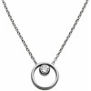 Skagen Moteriškas plieno karoliai su krištolu SKJ0833040