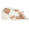 ARIAS Reborn lėlytė baltais rūbeliais, mergaitė, 45 cm
