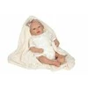 ARIAS Reborn lėlytė baltais rūbeliais, mergaitė, 45 cm