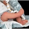Munecas Arias Reborn lėlytė su blizgiu pleduku, mergaitė, 38 cm