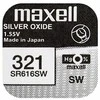 Maxell 321 (SR616SW) baterijos 1 vnt.