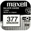 Baterija Maxell 377 (SR626SW, 1.55 V, 40 mAh), 1 vnt.