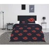 Naruto Akatsuki dvigulė antklodės užvalkalas 240–220 cm, 65 x 65 cm