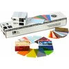 Zebra 500 vnt. PVC kortelių, 30 mln. sidabro spalvos