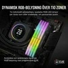 RAM CORSAIR VENGEANCE RGB 16GB 2x8GB DDR5 DIMM 5200MT/s CL40-40-40-77 1.25V Intel XMP Desktop Memory - Juodas