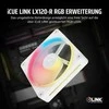 Corsair iCUE Link LX120-R RGB, PWM korpuso ventiliatorius – 120mm, baltos spalvos