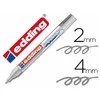 Žymeklis Edding 750 lako pagrindu, apvaliu galiuku, 2-4mm, sidabrinės spalvos