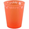 Orange „Party Oranžinis“ mikro plastiko puodelis, 250 ml
