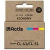 Rašalo Kasetė - Actis KC-41R Pakeitimas Canon CL-41/CL-51 Standartinė Išeiga Spalvotas