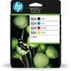 Hewlett Packard (HP) Originalios HP 924 CMYK rašalo kasetės 4 pakuotės